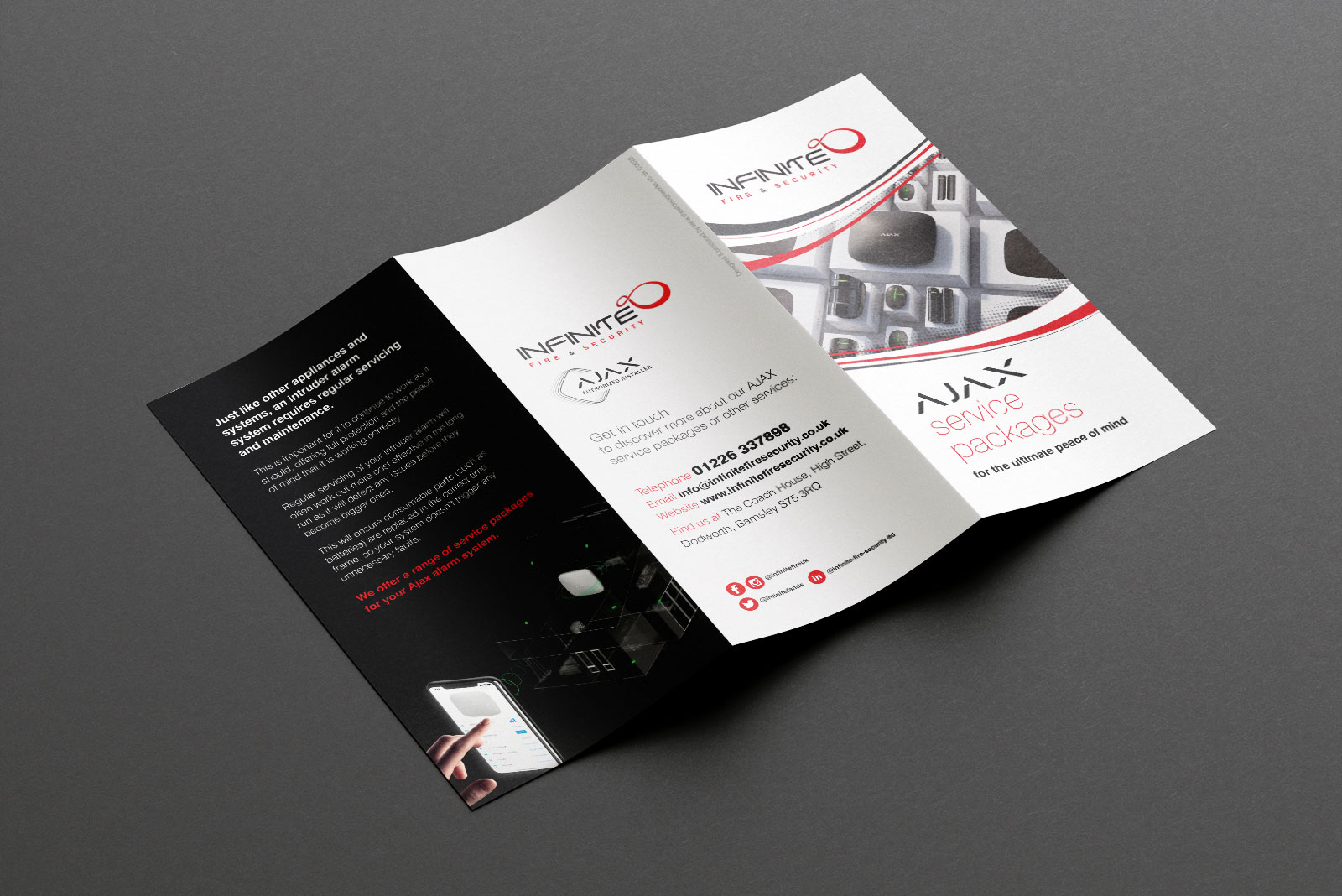 modern twi-fold flyer design and print