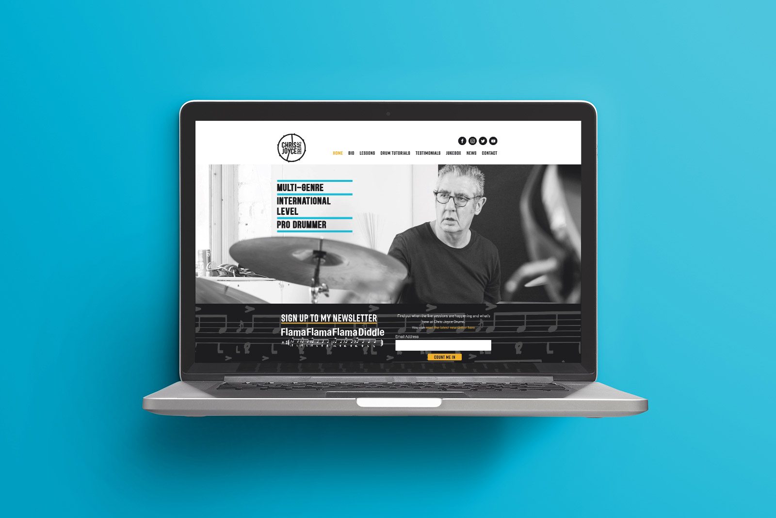 Chris Joyce Drums website