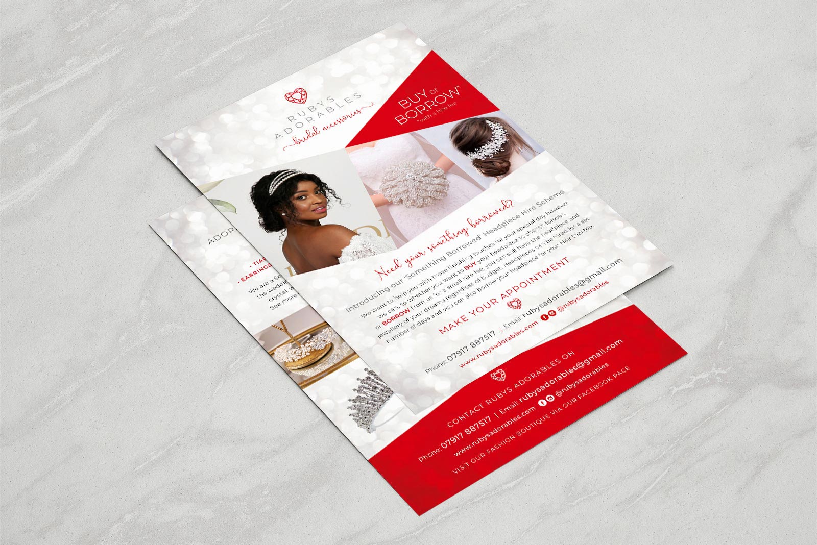 wedding business leaflet design