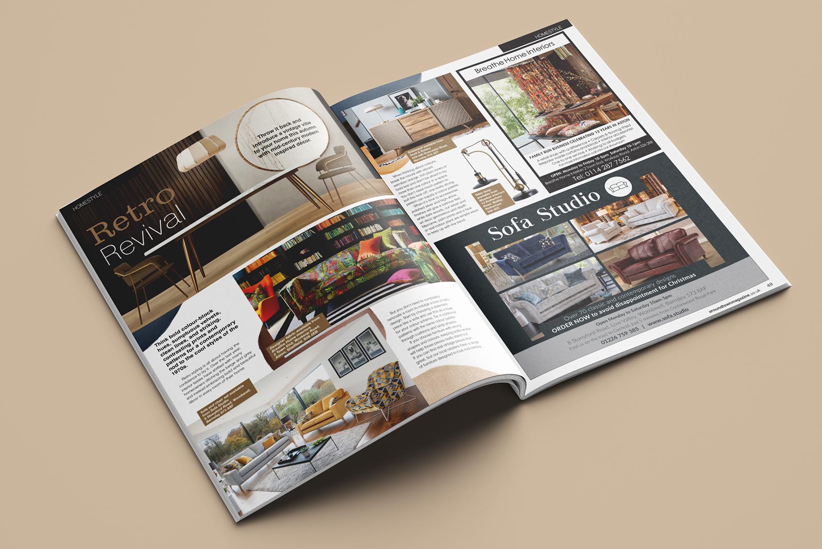 magazine design and print
