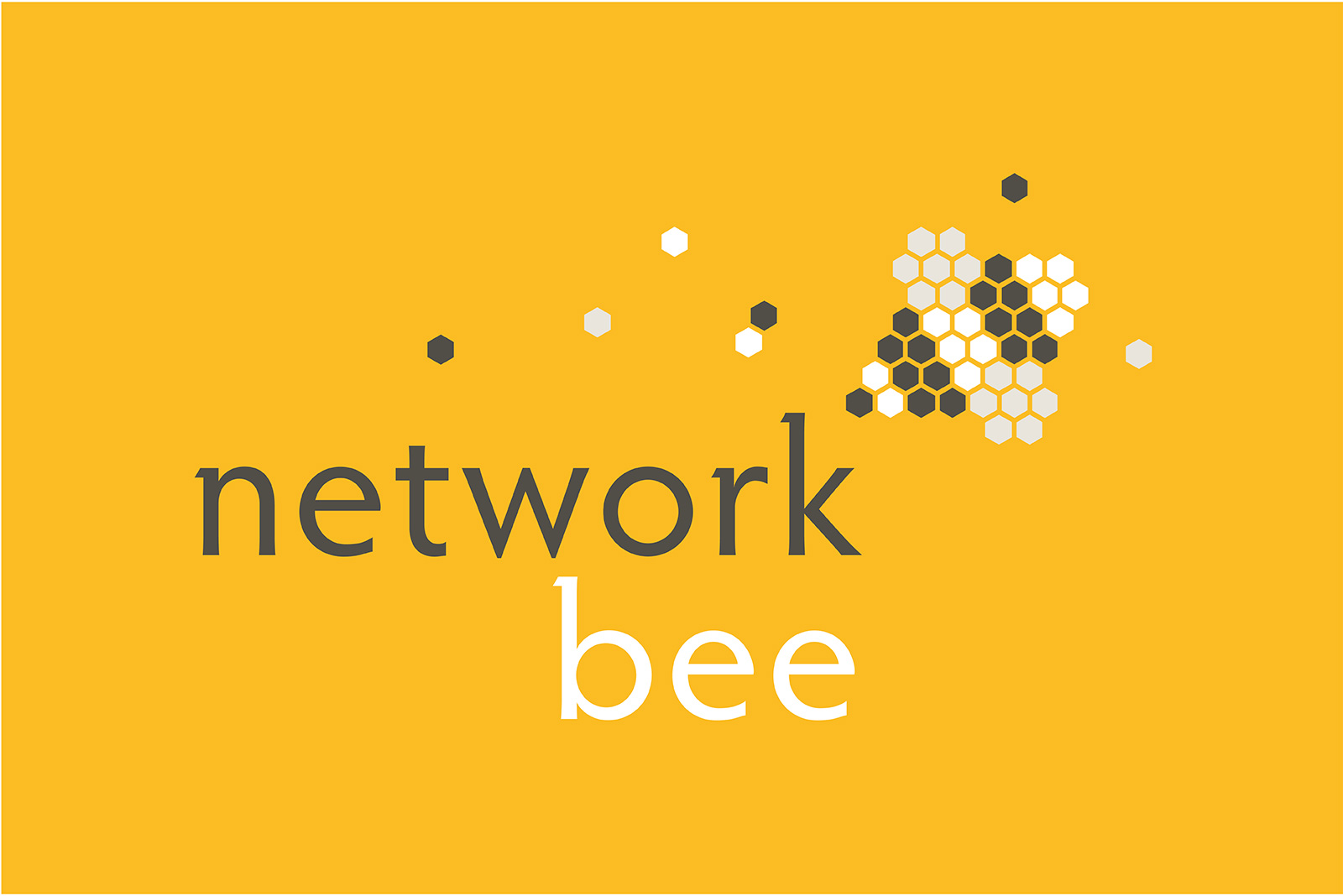 Network bee logo design