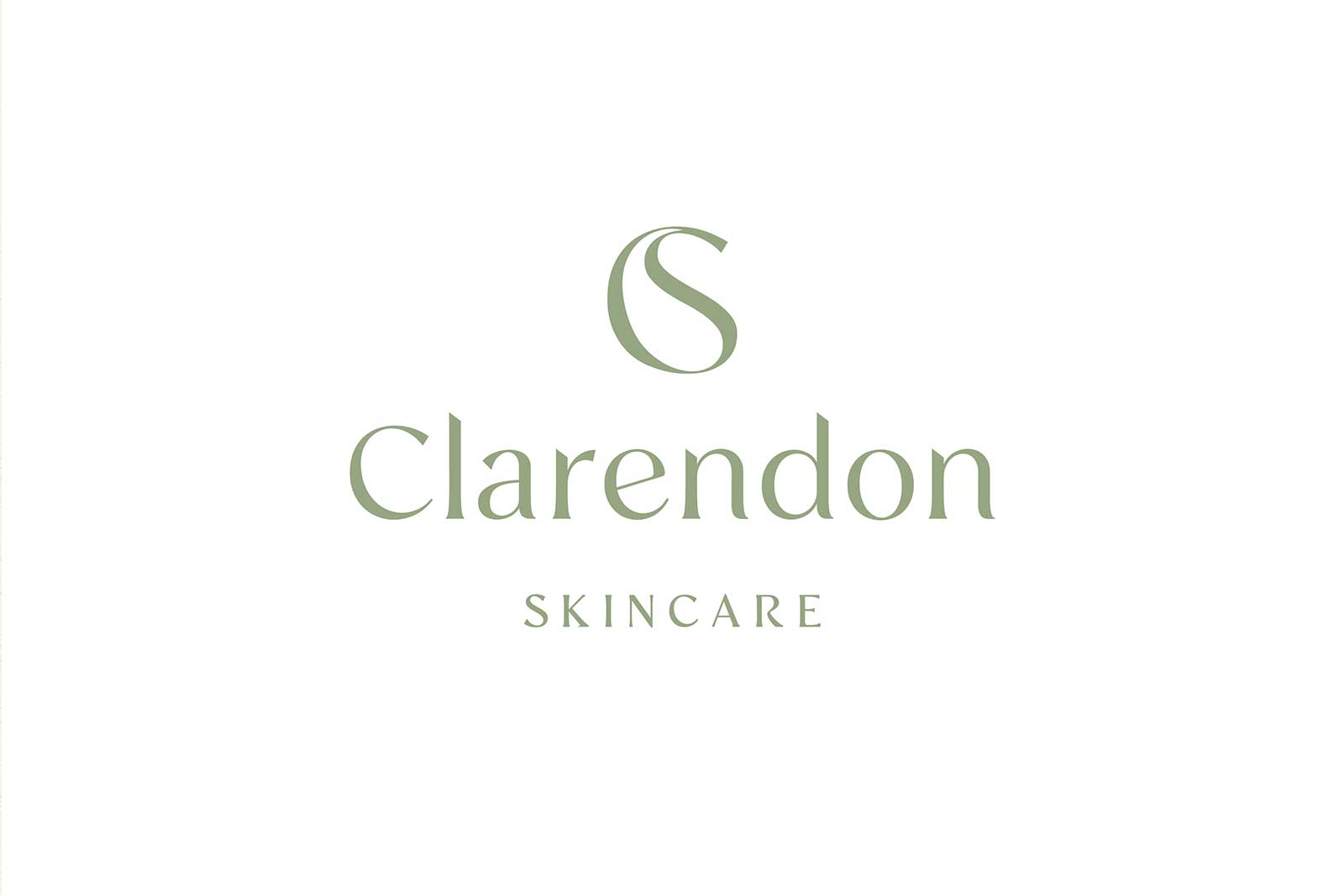 logo design and brand for clarendon skincare