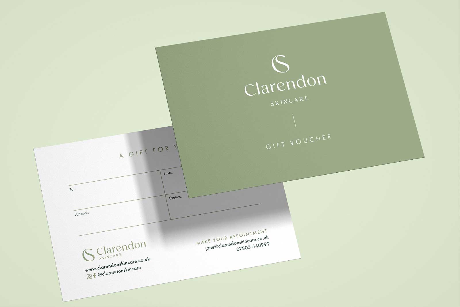 voucher design for skincare company