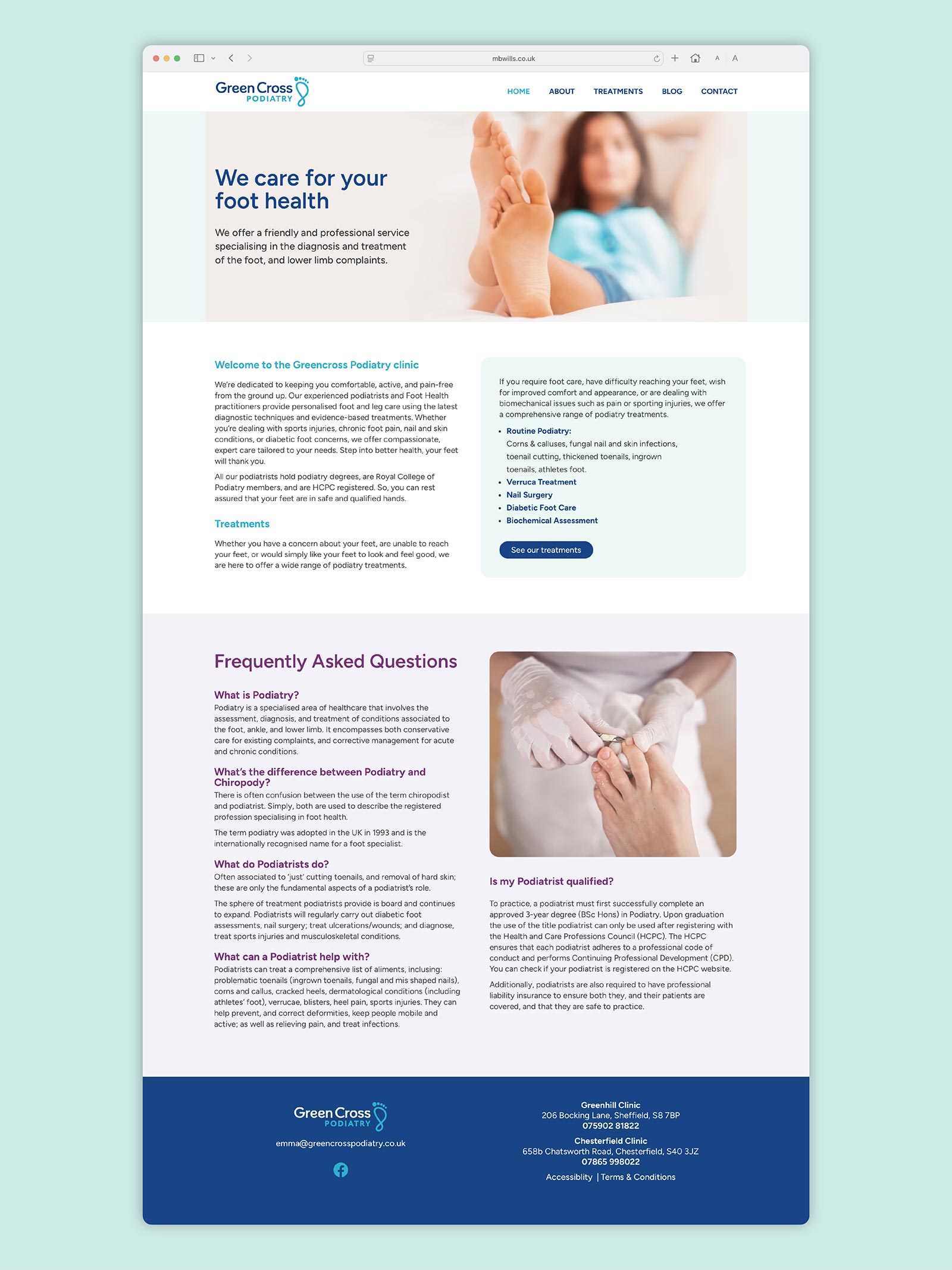 podiatrist-website-design
